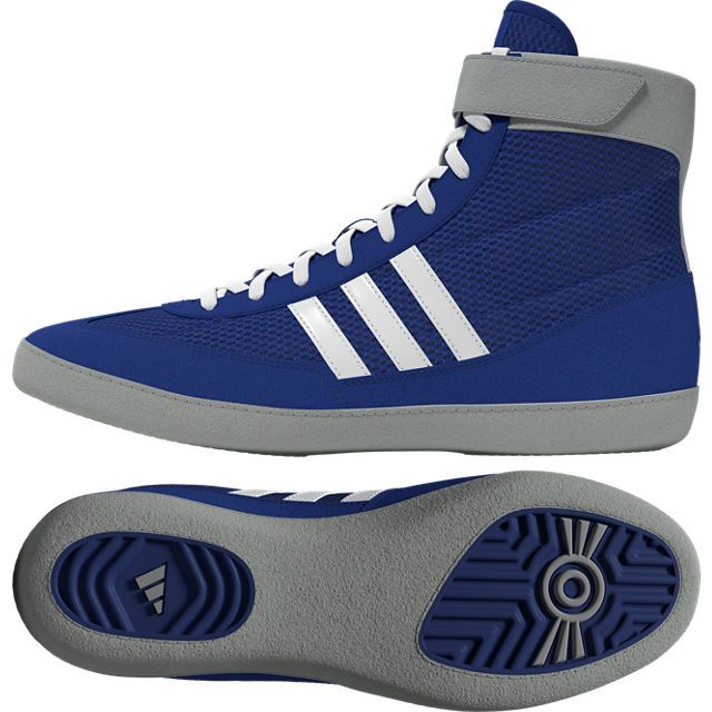 adidas Ringerschuhe Combat Speed 4, Blau-Weiß-Grau 13