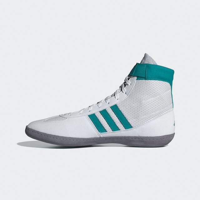 adidas Ringerschuhe Combat Speed 4, Weiß-Grün-Grau 2