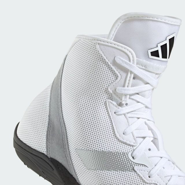 adidas Ringerschuhe Combat Speed 4, Weiß-Silber-Schwarz 5