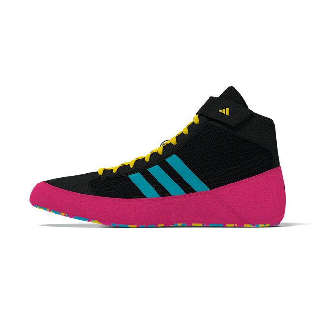 adidas Ringerschuhe Havoc, Schwarz-Pink-Blau 2