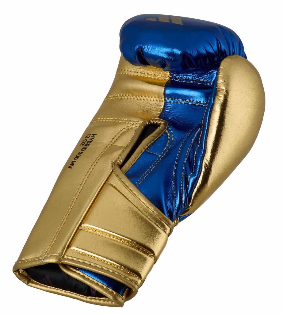 adidas Boxhandschuhe Hybrid 500, Blau-Gold 4