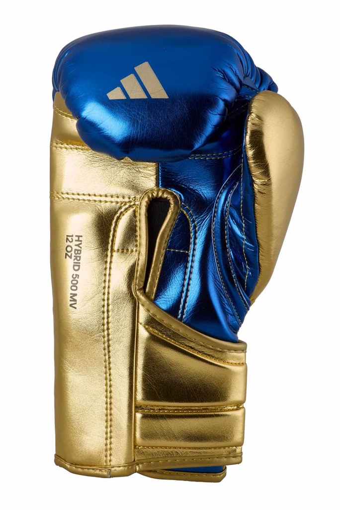 adidas Boxhandschuhe Hybrid 500, Blau-Gold 5