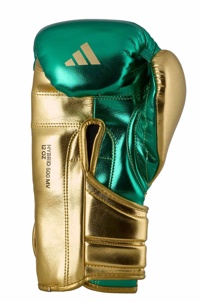 adidas Boxhandschuhe Hybrid 500, Grün-Gold 5