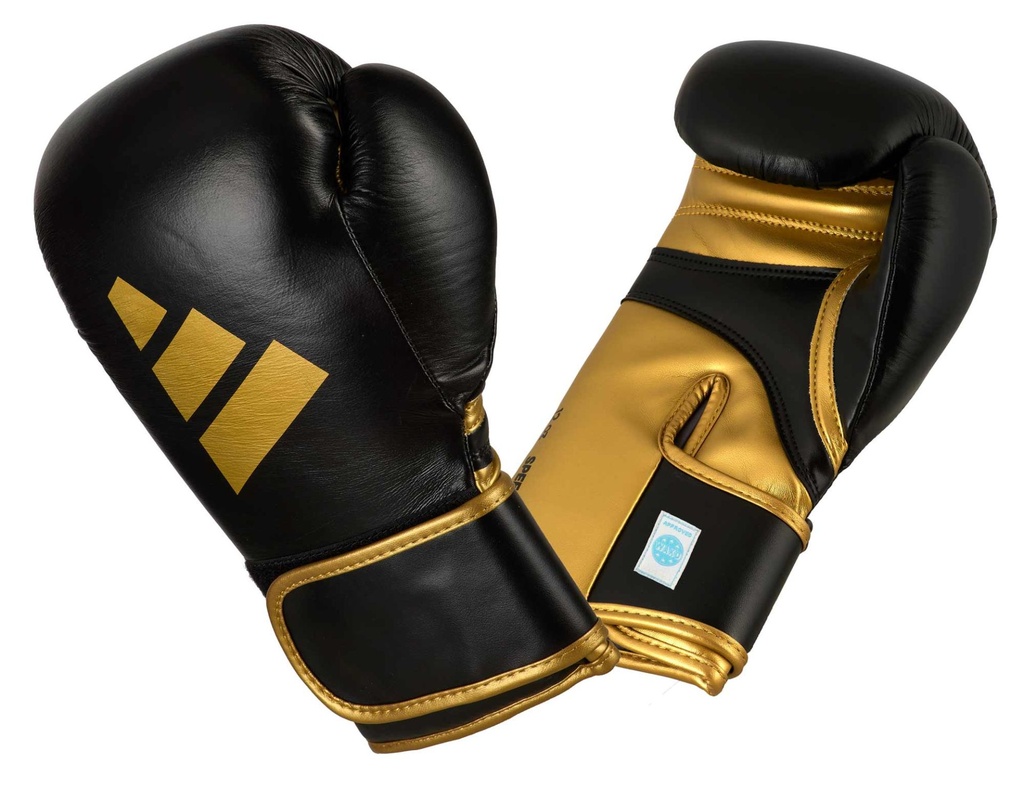 adidas Boxhandschuhe Speed 165, Schwarz-Gold 2