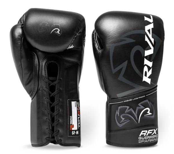 Rival Boxhandschuhe RFX-Guerrero Sparring SF-H mit Schnürung, Schwarz