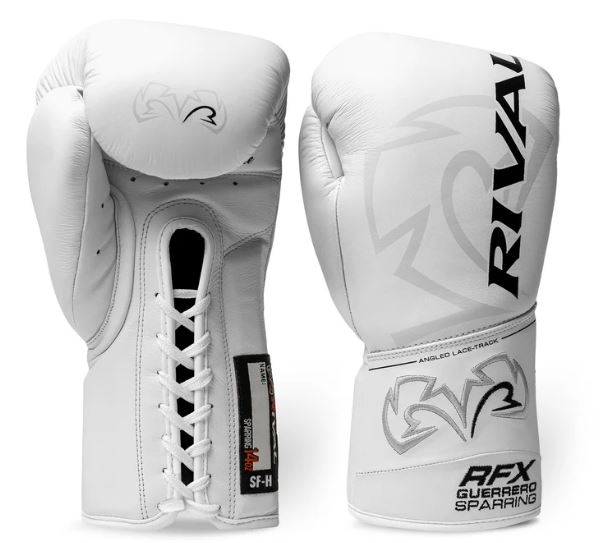Rival Boxhandschuhe RFX-Guerrero Sparring SF-H mit Schnürung, Weiss