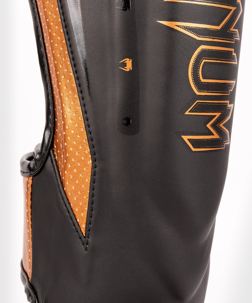 Venum Schienbeinschoner Elite Evo, Schwarz-Bronze