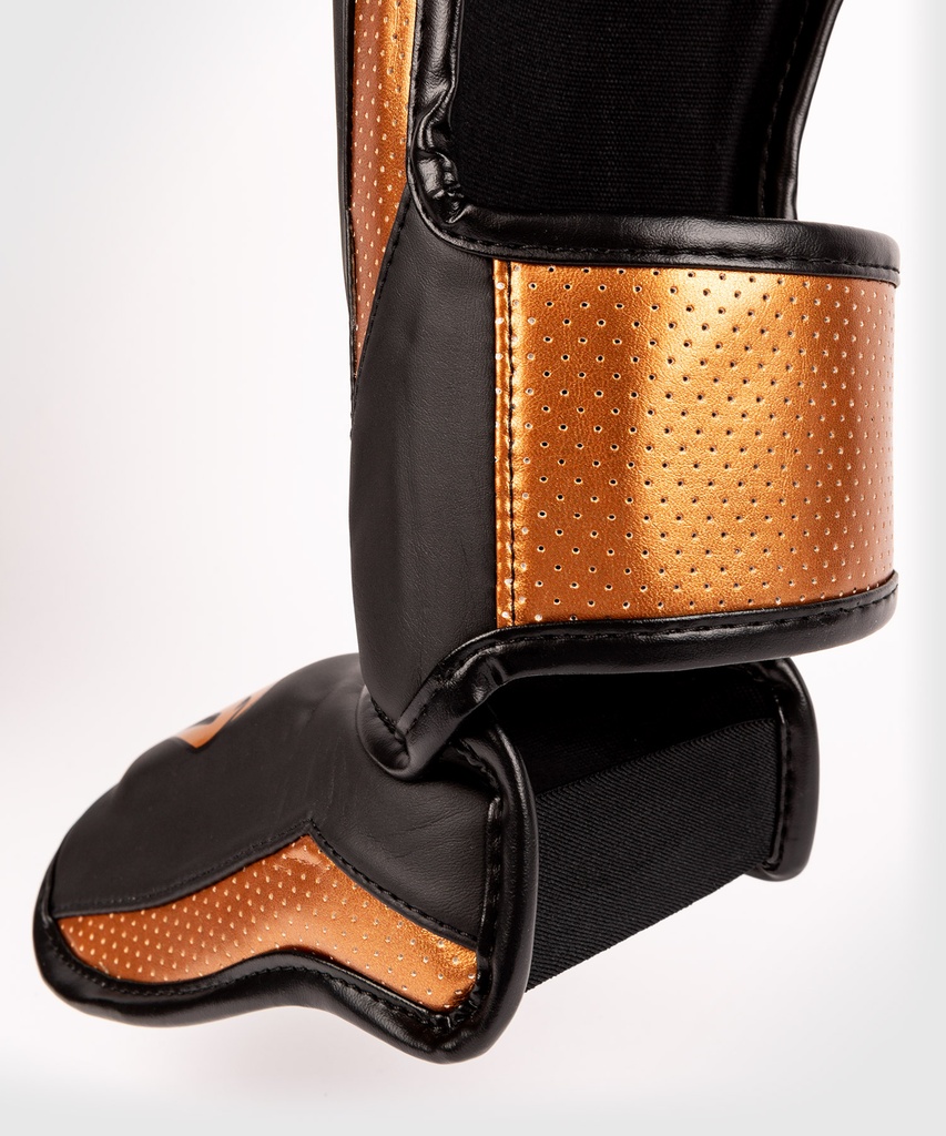 Venum Schienbeinschoner Elite Evo, Schwarz-Bronze
