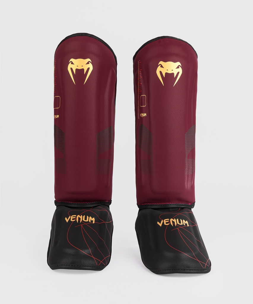 Venum Schienbeinschoner Tactical XT, Burgundrot-Schwarz