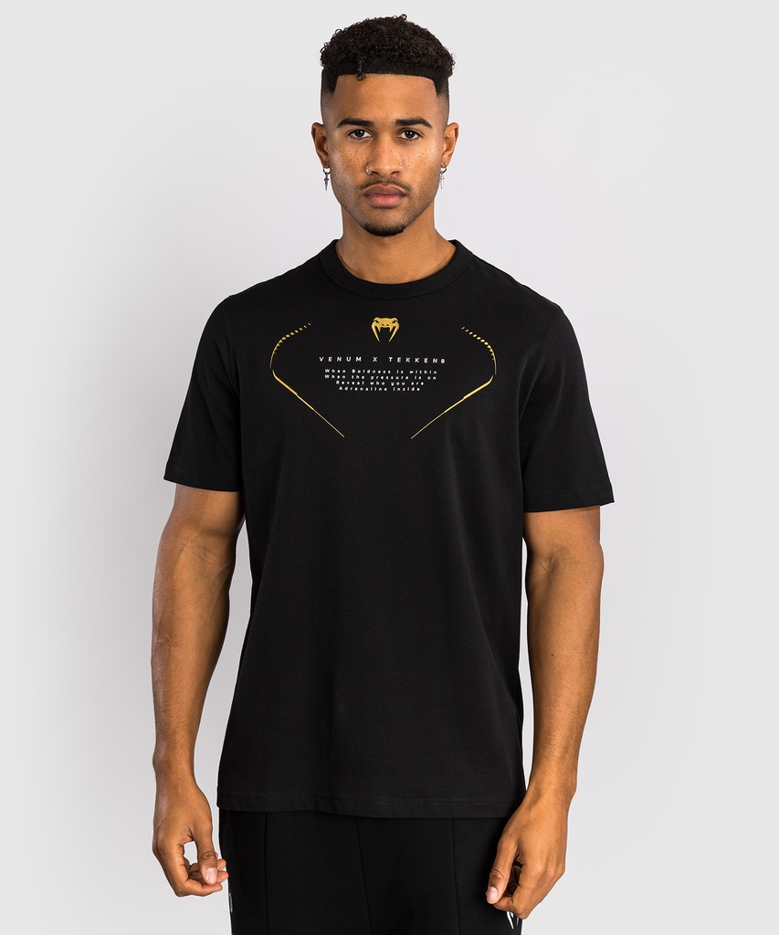 Venum T-Shirt X Tekken 8 Marshall Law, Schwarz-Rot-Gold