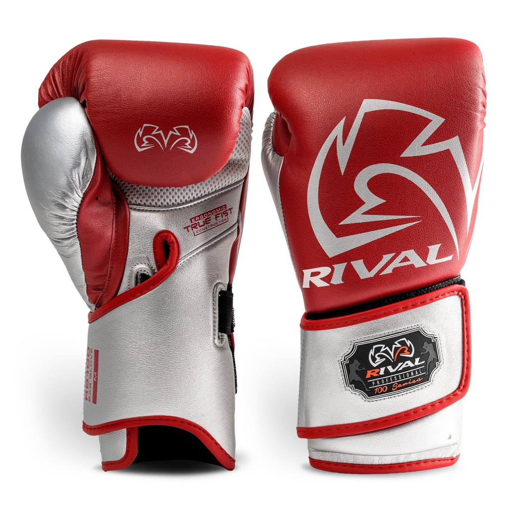Rival Sandsackhandschuhe RB100 Professional, Rot-Silber