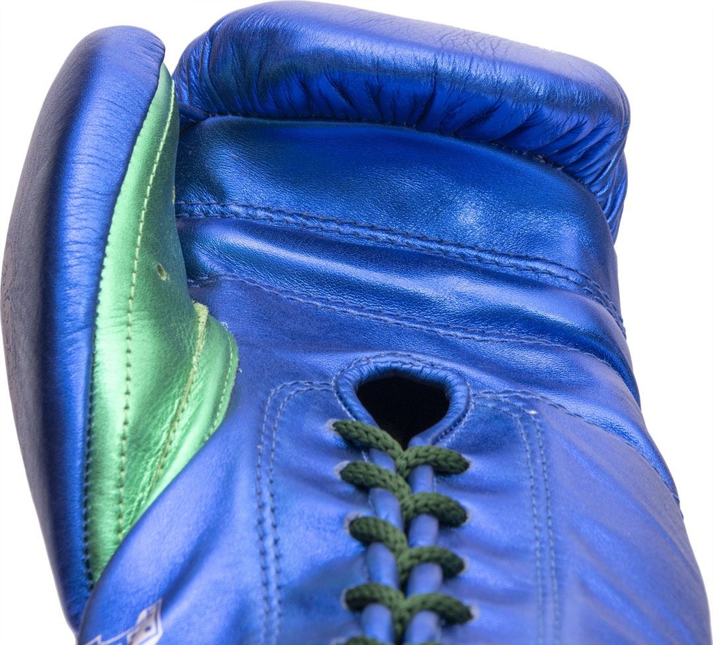 Top Ten Boxhandschuhe Pro MX Fight mit Schnürung, Blau
