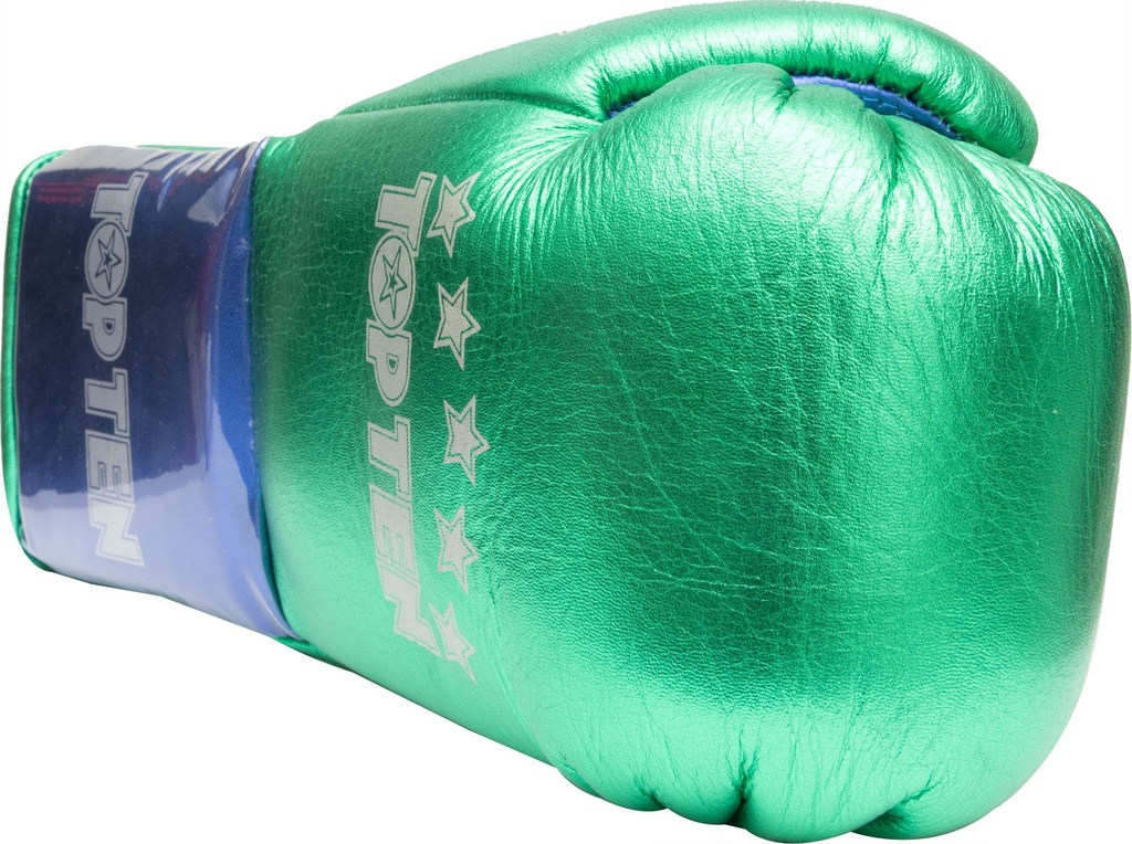 Top Ten Boxhandschuhe Pro MX Fight mit Schnürung, Grün
