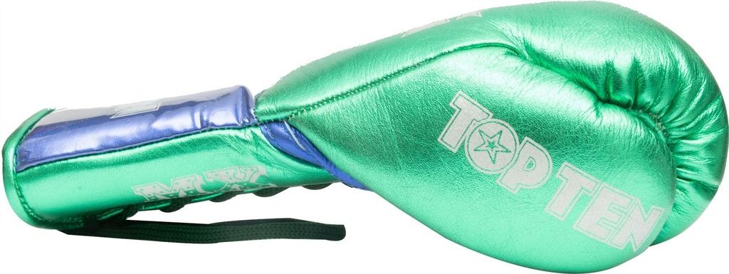 Top Ten Boxhandschuhe Pro MX Fight mit Schnürung, Grün