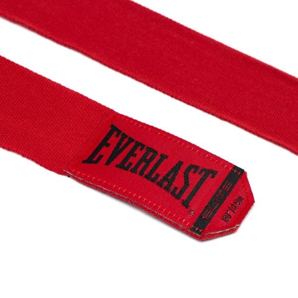Everlast Boxbandagen Elite 4,5m Halbelastisch, Rot 5
