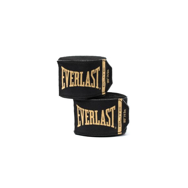 Everlast Boxbandagen Elite 4,5m Halbelastisch, Schwarz 3