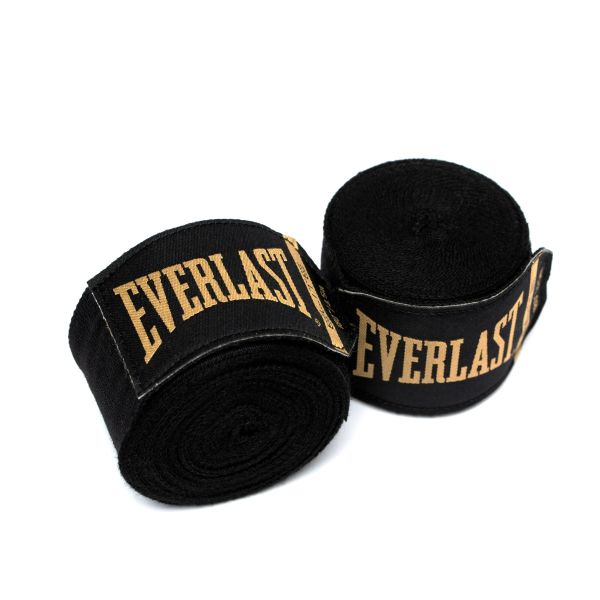 Everlast Boxbandagen Elite 4,5m Halbelastisch, Schwarz 4