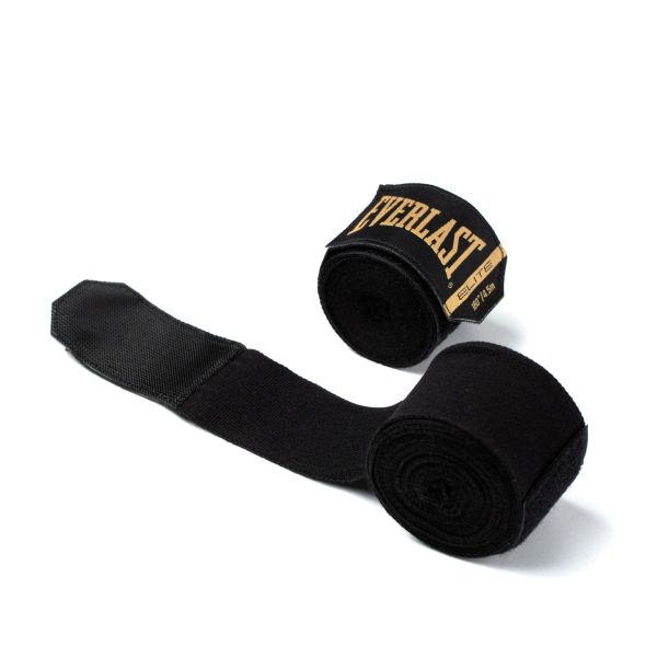 Everlast Boxbandagen Elite 4,5m Halbelastisch, Schwarz 5