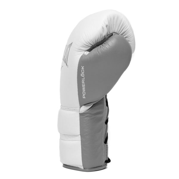 Everlast Boxhandschuhe Powerlock 2 Pro mit Schnürung, Weiß-Grau 3