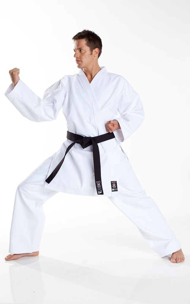 Tokaido Karate Anzug Tsunami Silber 12oz, Weiß