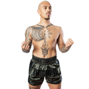 8Weapons Muay Thai Shorts Carbon Underworld Olive, Grün