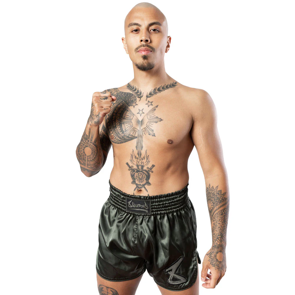 8Weapons Muay Thai Shorts Strike, Olive
