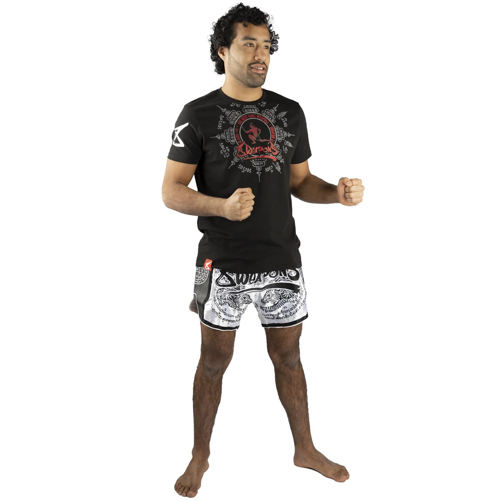 8Weapons Muay Thai T-Shirt Eight Ways Yant, Schwarz