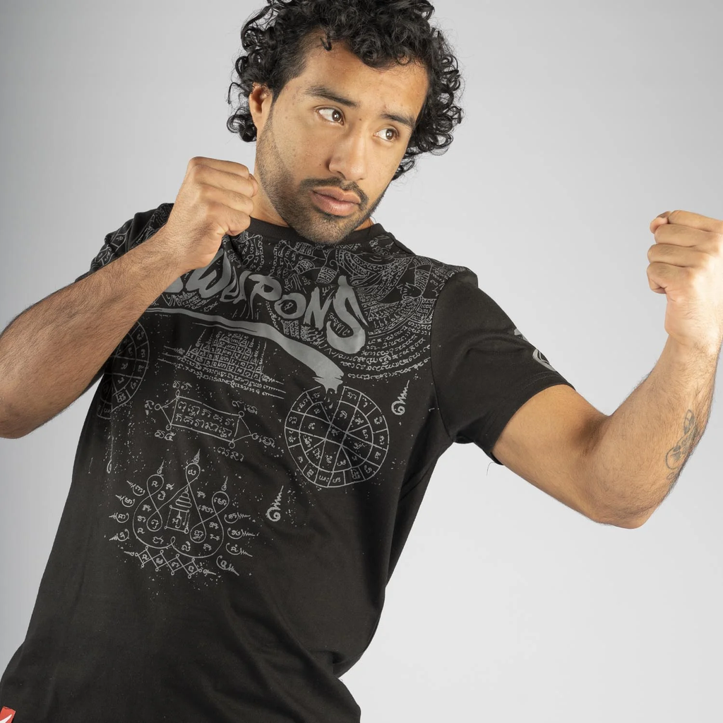 8Weapons Muay Thai T-Shirt Yantra, Schwarz