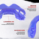 Safejawz Mundschutz für Zahnspangenträger Front Bracket, Blau