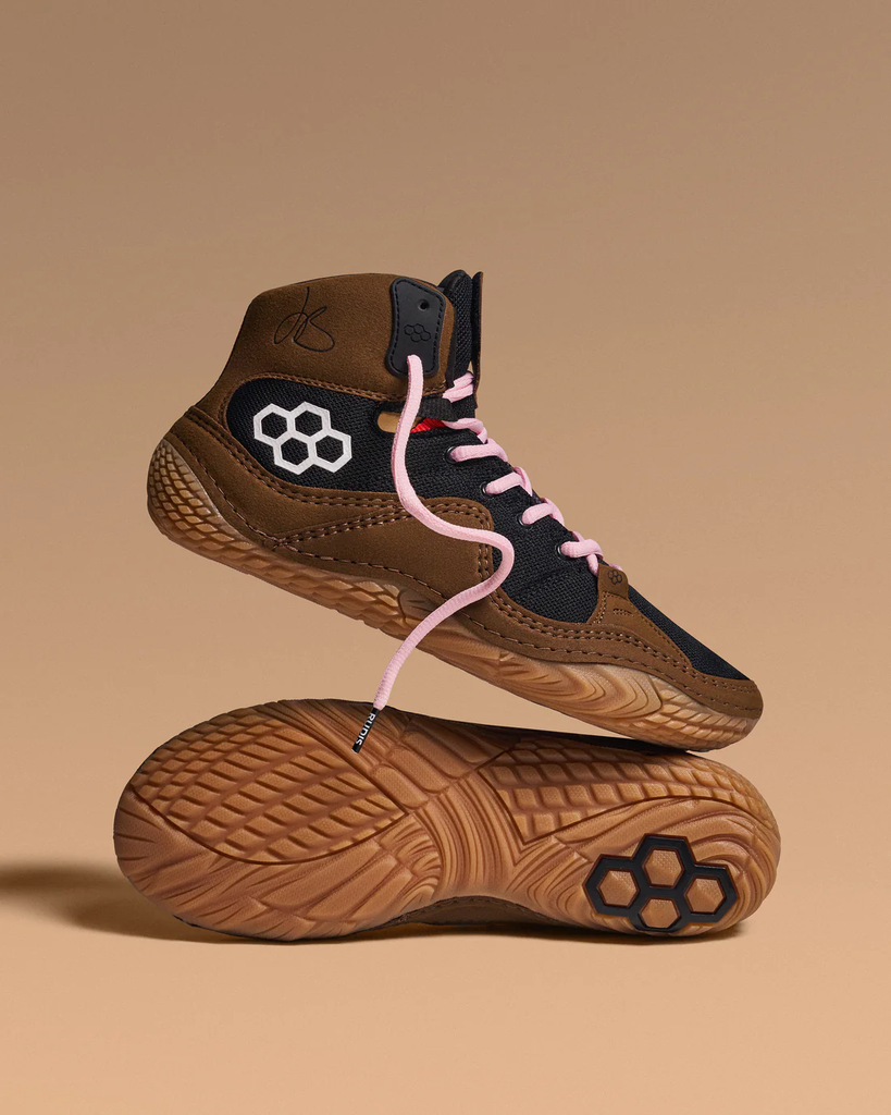 Rudis Ringerschuhe Jordan Burroughs JB1 Arena, Braun-Schwarz
