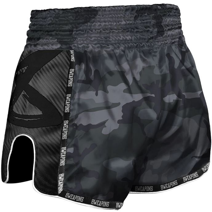 8Weapons Muay Thai Shorts Carbon Night Camo 2