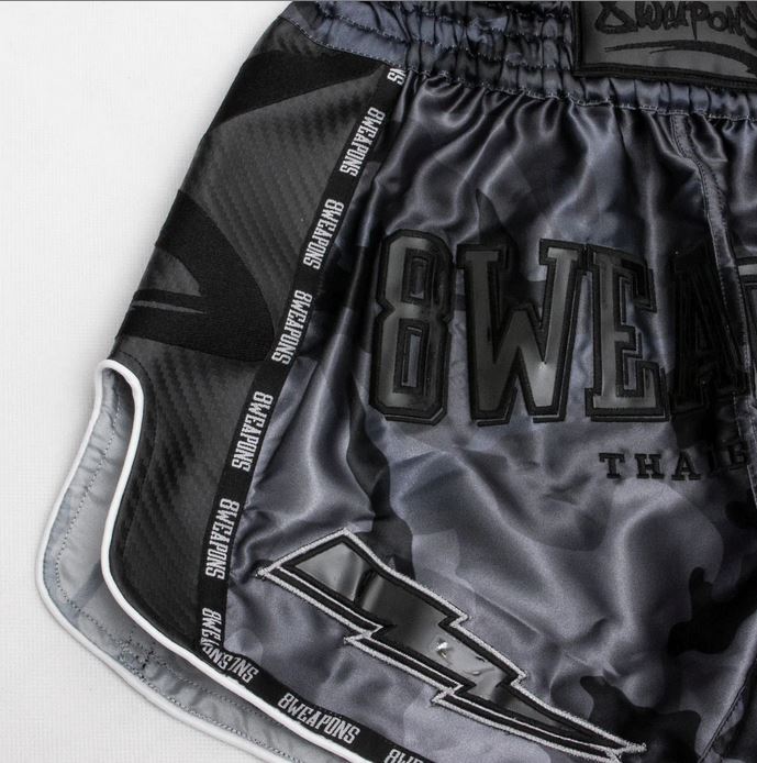 8Weapons Muay Thai Shorts Carbon Night Camo 3