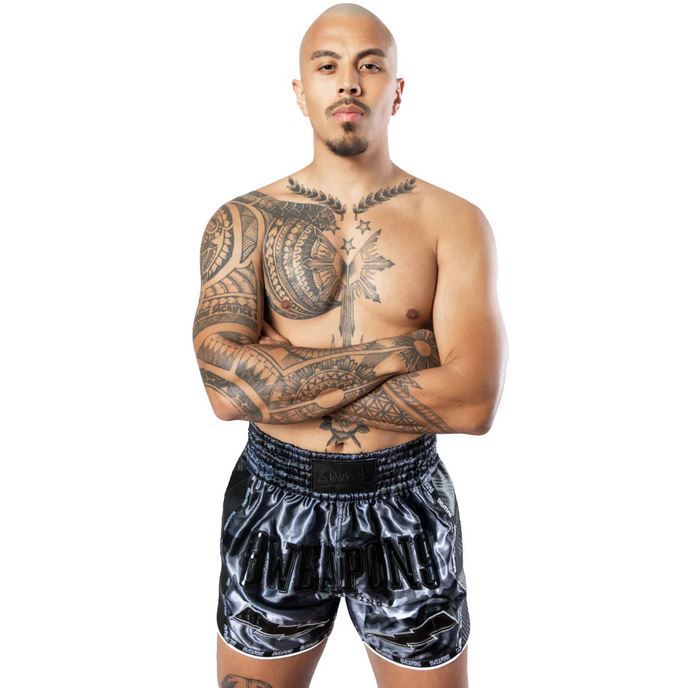 8Weapons Muay Thai Shorts Carbon Night Camo 5