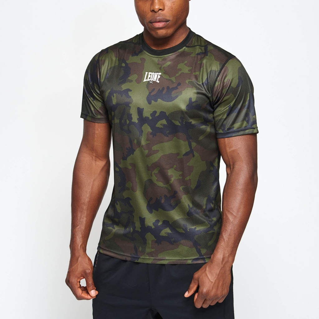 Leone Camo T-Shirt grün front