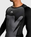 Venum Rash Guard Attack, Schwarz-Grau 5