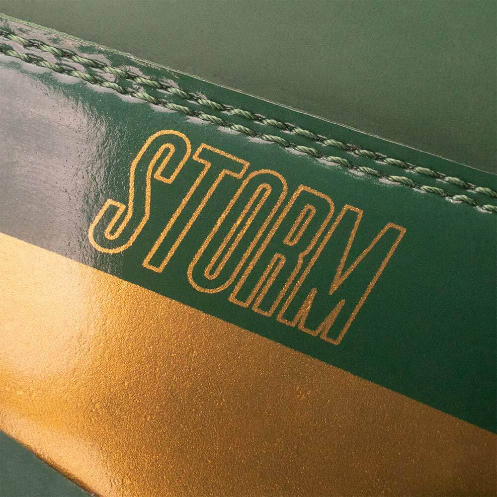 Fly Boxschuhe Storm, Grün-Gold 6