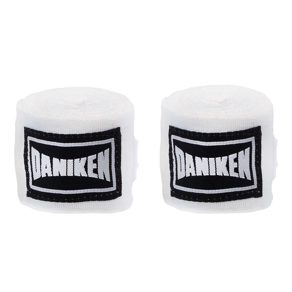 Daniken Hand Wraps 3.5m Semi-Elastic, White