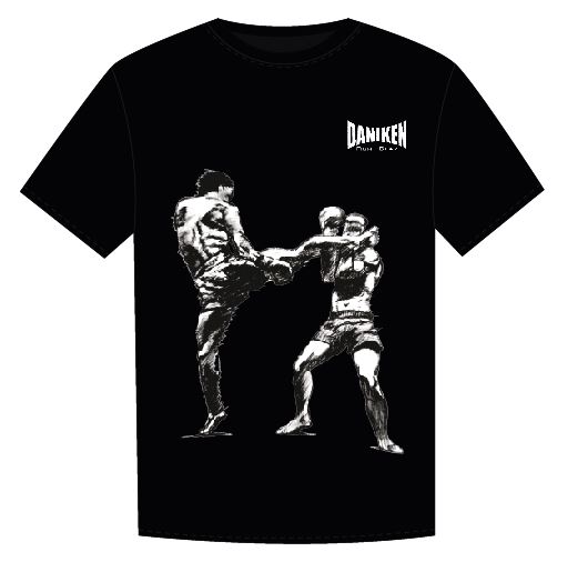 Daniken T-Shirt Round Kick, Black