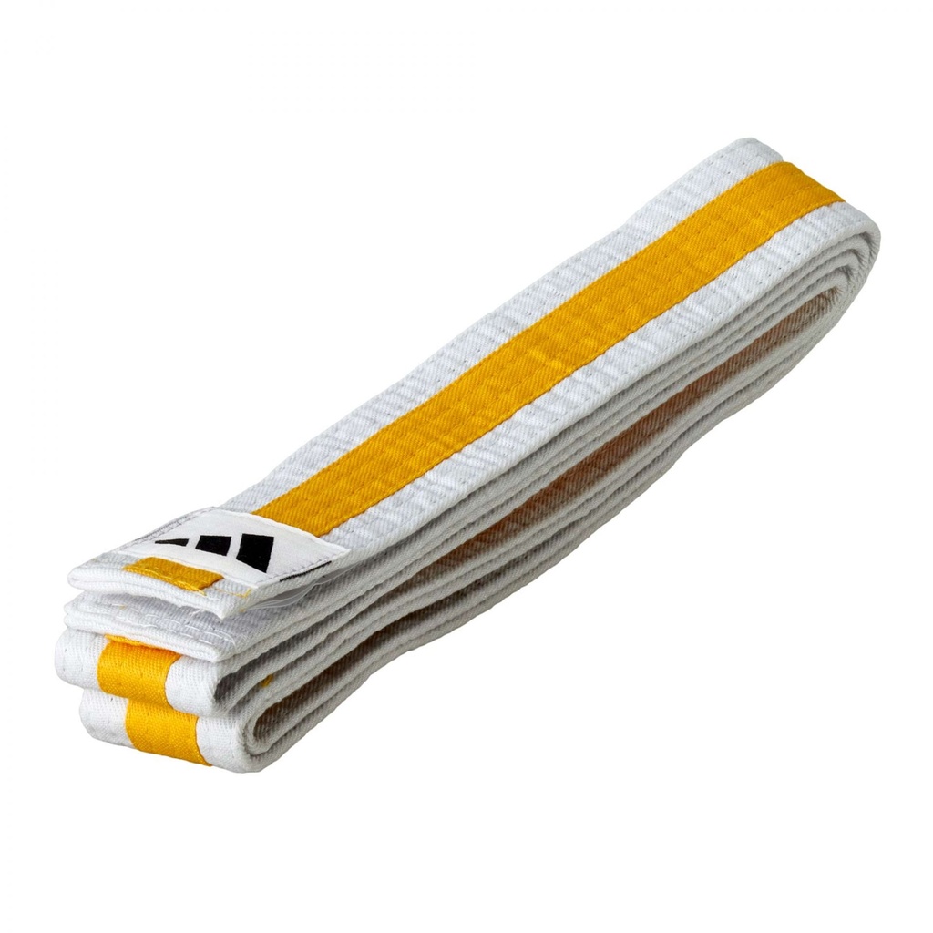 adidas Belt, White-Yellow