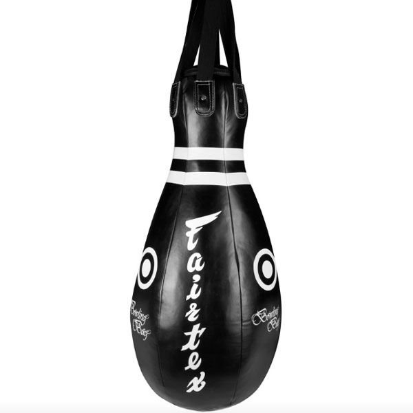 Fairtex Boxsack Bowling Bag HB10 117x45cm 30kg, Schwarz