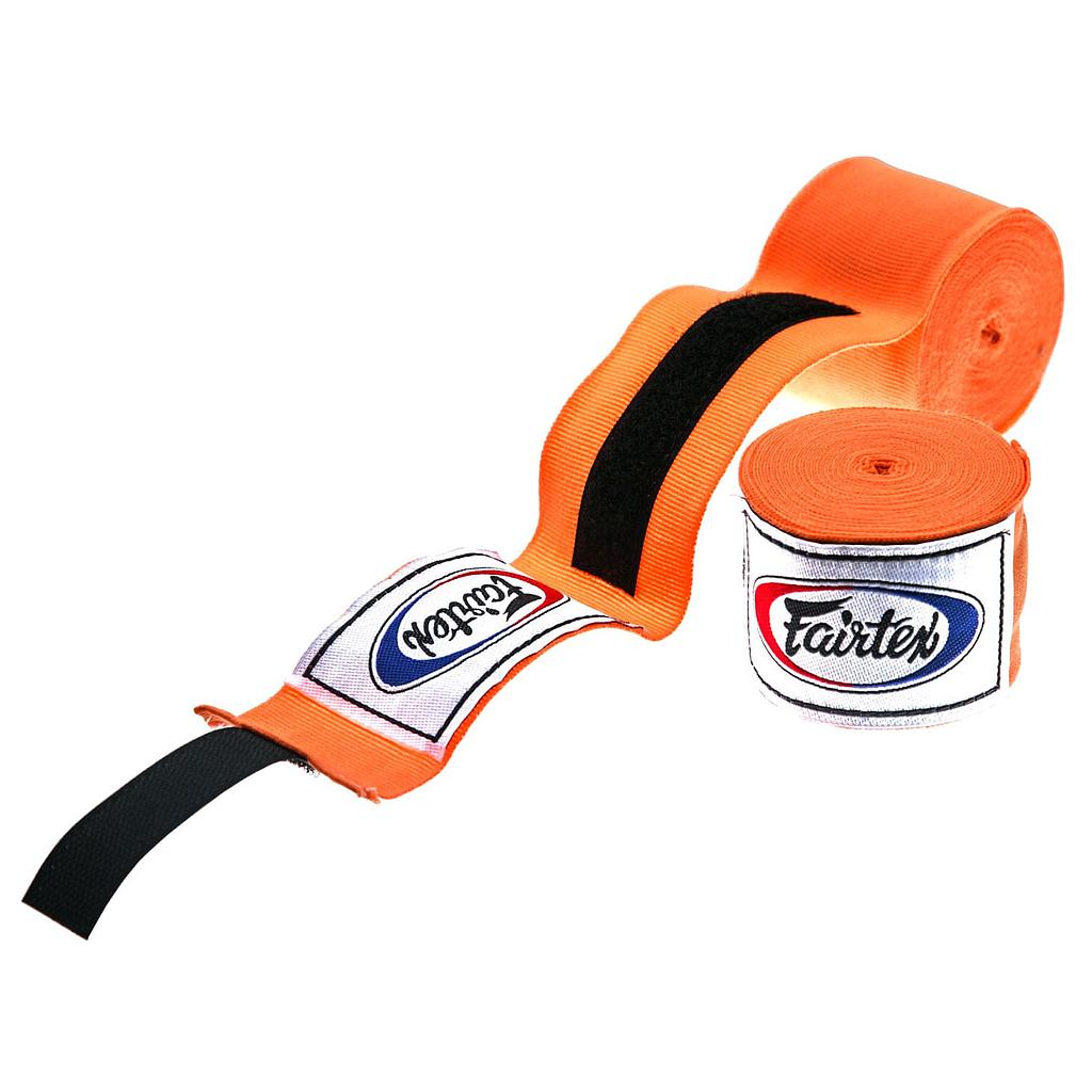 Fairtex Boxbandagen 4,5m Halbelastisch, Orange