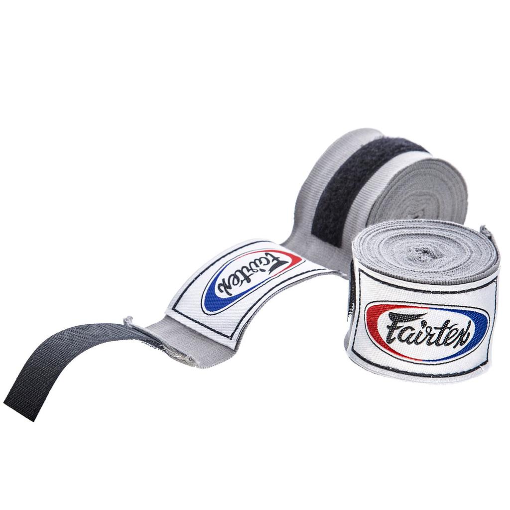 Fairtex Boxbandagen 4,5m Halbelastisch, Grau