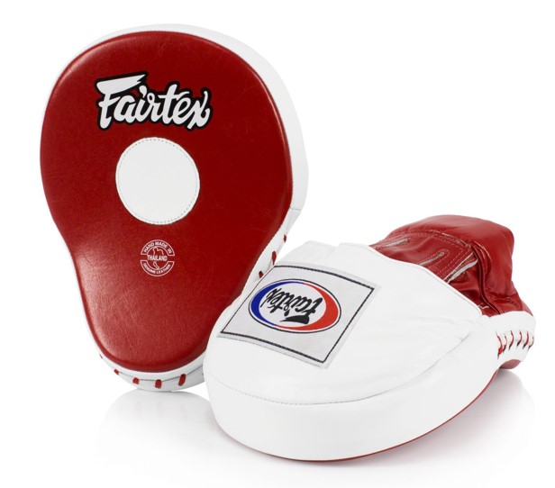 Fairtex Punch Mitts Ultimate Contoured FMV9, Red-White