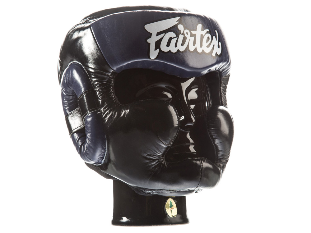 Fairtex Head Guard Full Coverage HG13F, Black-Blue