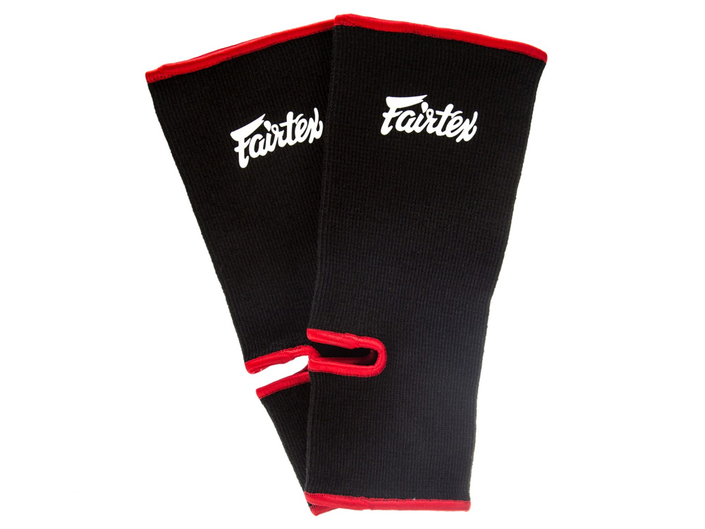 Fairtex Fußbandage AS1, Schwarz-Rot