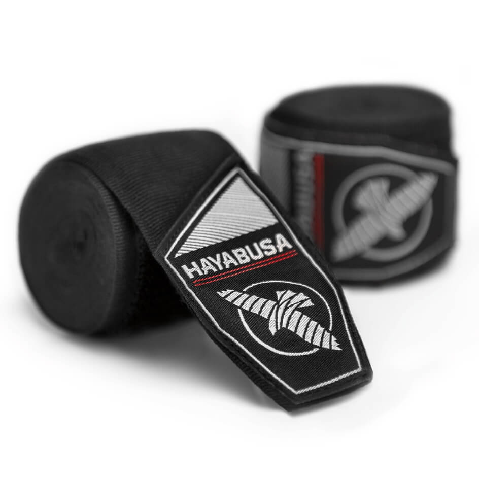 Hayabusa Boxbandagen Perfect Stretch 4,5m Halbelastisch, Schwarz