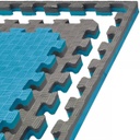 Kampfsportmatte 1mx1mx2cm, Blau-Grau