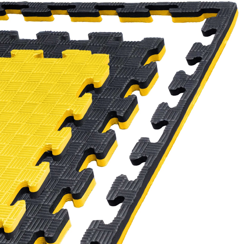 Martial Arts Mat Standup 2cm, Yellow-Black