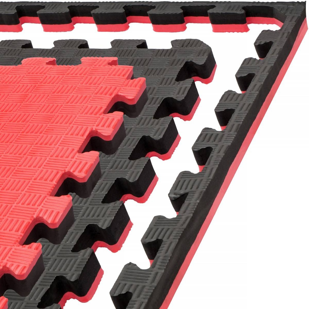 Martial Arts Mat Standup 2cm, Red-Black