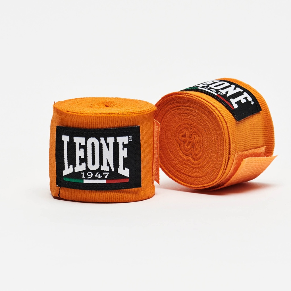 Leone Boxbandage 3,5m Halbelastisch, Orange